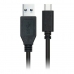 USB til mini USB-kabel NANOCABLE 10.01.4000 (0,5M) Sort
