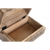 Jewelry box DKD Home Decor Brown Mango wood Dark brown 23 x 15 x 15 cm (2 Units)