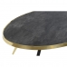 Tavolino da Caffè DKD Home Decor Nero Dorato Cristallo Acciaio 110 x 50 x 41,5 cm