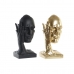 Deko-Figur DKD Home Decor Gesicht Schwarz Gold 13,5 x 13,5 x 29,5 cm (2 Stück)