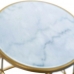 Sofabord DKD Home Decor Gylden Metal Hvid Marmor 46 x 46 x 57 cm