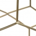 Masa laterală DKD Home Decor Auriu* Metal Alb Marmură 46 x 46 x 57 cm
