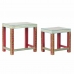 Kisasztal DKD Home Decor 8424001853243 Természetes Többszínű Akril Mangófa 45 x 30 x 45 cm