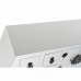 Sivupöytä DKD Home Decor Kuusi Hopeinen Valkoinen Puu MDF 98 x 26 x 80 cm
