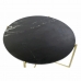 Postranní stolek DKD Home Decor Černý Zlatá Mramor Železo (81 x 81 x 44 cm)