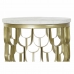Side table DKD Home Decor 30,5 x 30,5 x 50 cm Golden White Plastic Marble Iron