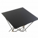 Table d'appoint DKD Home Decor 8424001820344 45 x 45 x 55,5 cm Verre Noir Doré Métal