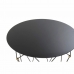 Masa laterală DKD Home Decor Negru Metal Geam Auriu* (70 x 70 x 60 cm)