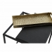 Masa laterală DKD Home Decor Negru Auriu* Oțel Aluminiu (43 x 42 x 58.5 cm)
