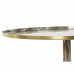 Stranska miza DKD Home Decor Rjava Aluminij Marmor (51 x 51 x 51 cm)