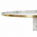 Sivupöytä DKD Home Decor Kullattu Alumiini Valkoinen Marmori (51 x 51 x 51 cm)