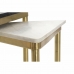 Set di 3 Tavolini DKD Home Decor Bianco Nero Verde Dorato 68 x 46,5 x 53 cm