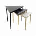 Set van 3 kleine tafels DKD Home Decor Wit Zwart Groen Gouden 68 x 46,5 x 53 cm