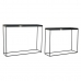 Konsol DKD Home Decor Svart Metall Glas 107,5 x 32,5 x 80,5 cm