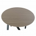 Sofabord DKD Home Decor 65 x 65 x 49,5 cm Sort Metal Træ Lys brun