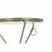 Stranska miza DKD Home Decor Zlat Medenina (47,5 x 47,5 x 64,5 cm)
