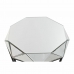 Mazs galdiņš DKD Home Decor Melns Metāls spogulis 50 x 50 x 55 cm