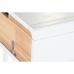 Sivupöytä DKD Home Decor Luonnollinen MDF Kumipuu Valkoinen Punaruskea (80 x 30 x 74 cm)