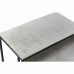 Készlet 3 Kisasztallal DKD Home Decor Fekete Ezüst színű 50,5 x 28,5 x 59 cm