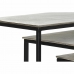 Készlet 3 Kisasztallal DKD Home Decor Fekete Ezüst színű 50,5 x 28,5 x 59 cm