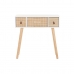 Console DKD Home Decor Natural White Paolownia wood (80 x 32 x 80 cm)