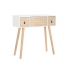 Console DKD Home Decor Natural White Paolownia wood (80 x 32 x 80 cm)
