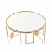 Conjunto de 2 mesas pequenas DKD Home Decor Dourado 40 x 40 x 54,5 cm