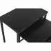 Sada 3 malých stolků DKD Home Decor 40 x 26 x 65 cm Černý Kov Mramor