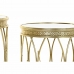 Sada 2 malých stolíkov DKD Home Decor Zlatá 40 x 40 x 54 cm