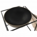 Masa laterală DKD Home Decor Maro Negru Lemn Metal 64 x 64 x 62,5 cm