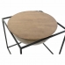 Table d'appoint DKD Home Decor Marron Noir Bois Métal 64 x 64 x 62,5 cm