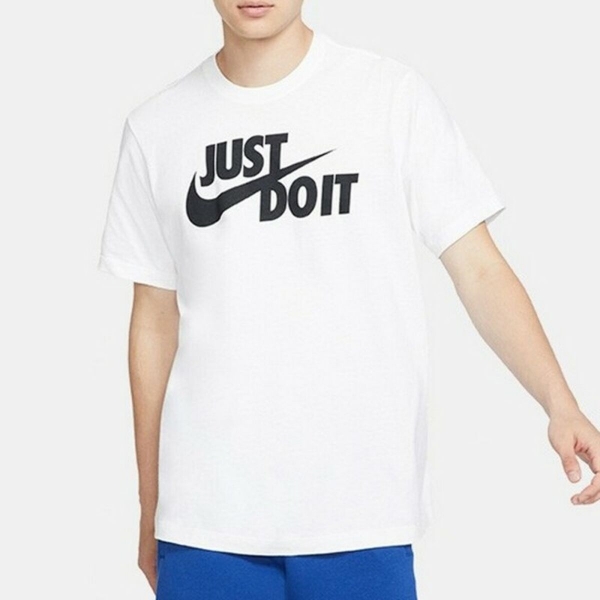 Men’s Short Sleeve T-Shirt Nike Sportswear JDI AR5006 100 White | Buy ...