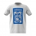 Παιδικό Μπλούζα με Κοντό Μανίκι Adidas G Bold Crew Λευκό