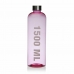 fľaša na vodu Versa Ružová 1,5 L Akryl Oceľ polystyrén 9 x 29 x 9 cm