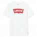 Barne Kortermet T-skjorte Levi's Batwing 4 år Hvit
