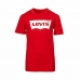 Børne Kortærmet T-shirt Batwing Levi's 8157 Rød