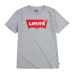Kortærmet T-shirt til Børn Levi's Batwing Grå Lysegrå
