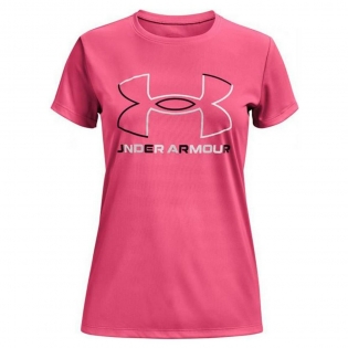 Women's Short Sleeve T-Shirt Under Armour Big Logo Pink
