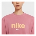 Langarm Damen T-Shirt Nike Crew Rosa