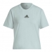 Kortærmet Sport T-shirt Adidas Aeroready You for You Lys cyan