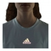 Kortærmet Sport T-shirt Adidas Aeroready You for You Lys cyan