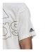 Kortærmet T-shirt til Mænd Adidas Giant Logo Hvid