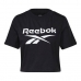 Kortarmet T-skjorte til Kvinner Reebok Cropped Identity Svart