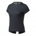 Dames-T-Shirt met Korte Mouwen Reebok Workout Ready Activchill Zwart