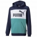 Gyerek kapucnis pulóver Puma Essential Colorblock kék
