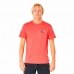 Vyriški marškinėliai su trumpomis rankovėmis Rip Curl Revival Inverted  M Lašišos raudonumo spalva