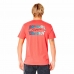 Vyriški marškinėliai su trumpomis rankovėmis Rip Curl Revival Inverted  M Lašišos raudonumo spalva