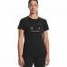 Dames-T-Shirt met Korte Mouwen Under Armour Sportstyle Zwart