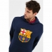 Férfi kapucnis pulóver F.C. Barcelona Tengerészkék