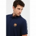 Мъжка поло риза с къс ръкав F.C. Barcelona Морско син